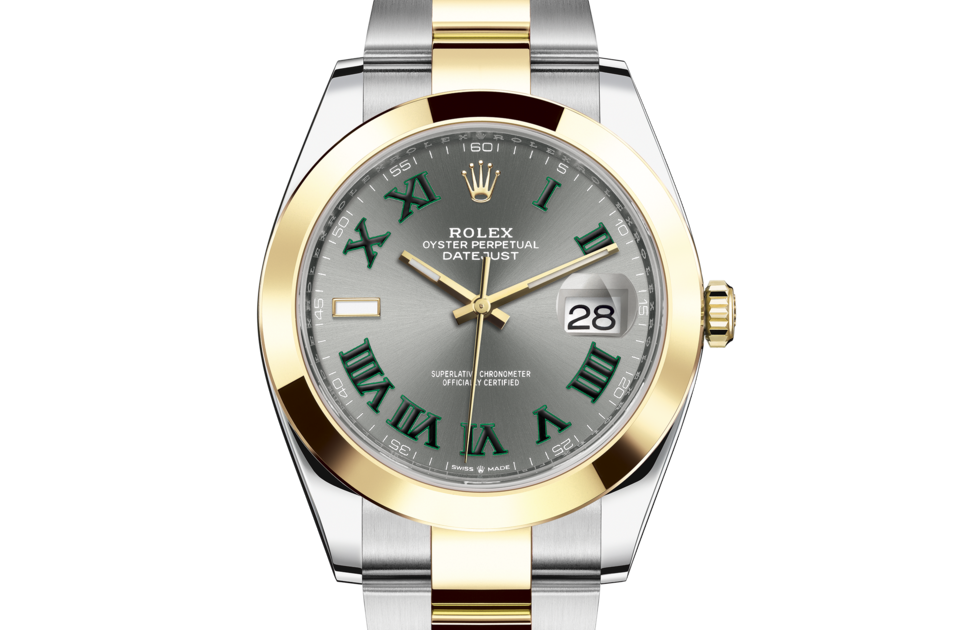 Rolex Datejust de Oyster, 41 mm, acero Oystersteel y oro amarillo, m126303-0019 - Frente