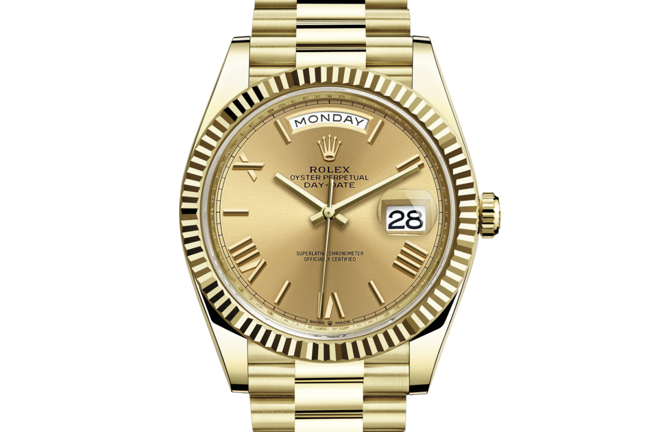 Rolex Day-Date de Oyster, 40 mm, oro amarillo, m228238-0006 - Frente