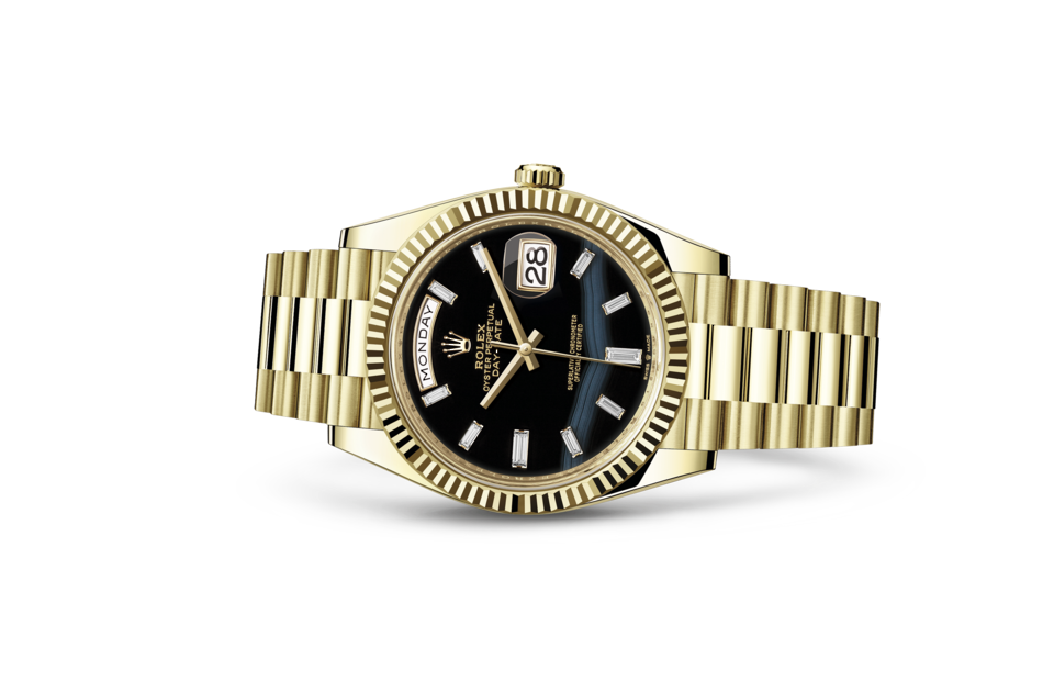 Rolex Day-Date de Oyster, 40 mm, oro amarillo, m228238-0059 - Frente acostado
