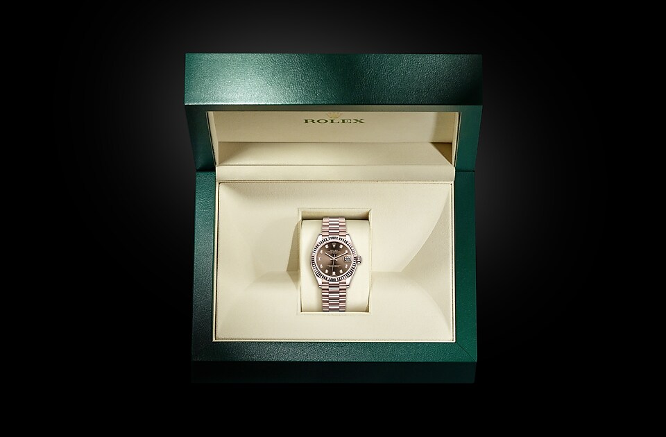 Rolex Datejust de Oyster, 31 mm, oro Everose, m278275-0010 - Caja