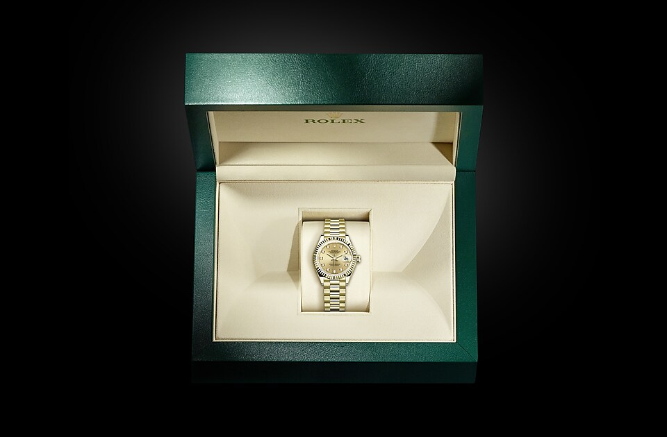 Rolex Lady‑Datejust de Oyster, 28 mm, oro amarillo, m279178-0017 - Caja
