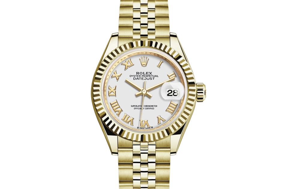 Rolex Lady-Datejust de Oyster, 28 mm, oro amarillo, m279178-0030 - Frente