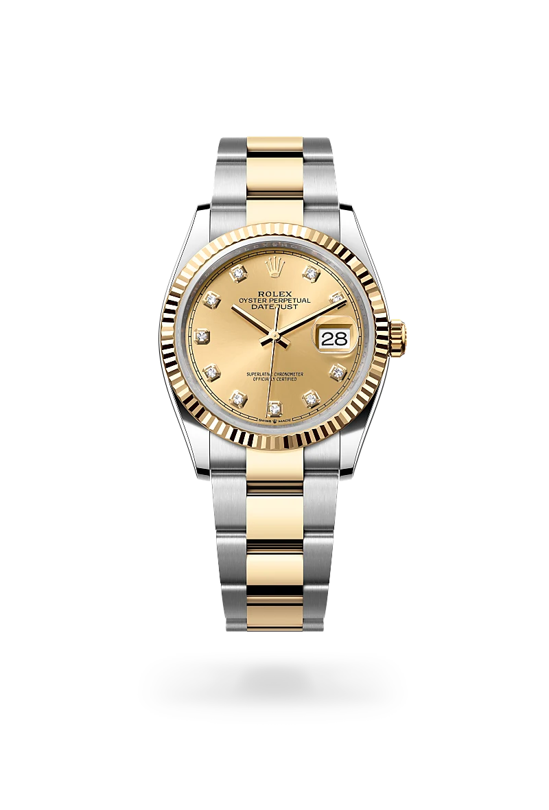 Rolex Datejust 36 de Oyster 36 mm acero Oystersteel y oro amarillo m126233 0018 CASA BANCHERO