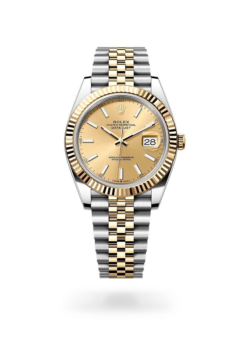 Rolex plata y oro sale