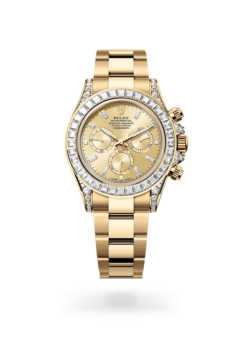 Rolex Cosmograph Daytona de Oyster 40 mm oro amarillo y diamantes m126598tbr 0001 CASA BANCHERO