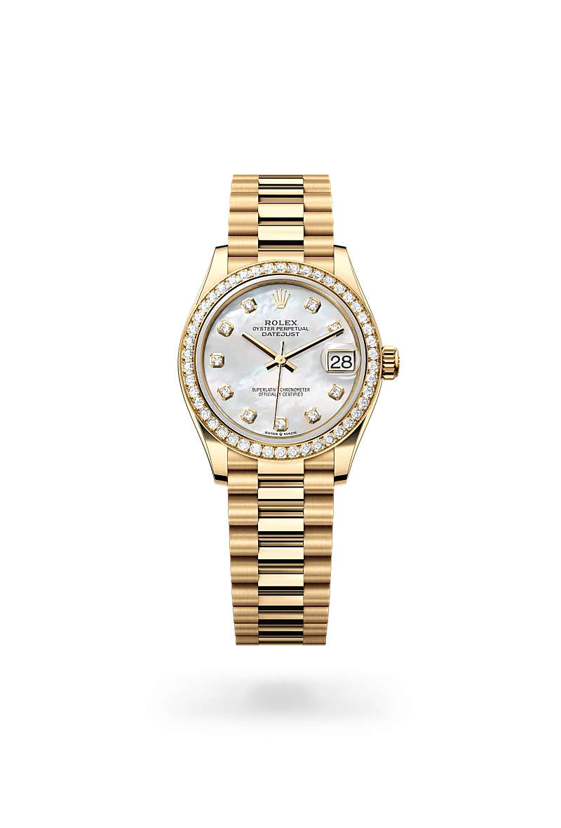 Rolex Datejust 31 de Oyster 31 mm oro amarillo y diamantes m278288rbr 0006 CASA BANCHERO