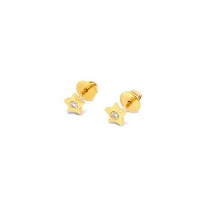 Aretes Bebé Estrella Brillantes
