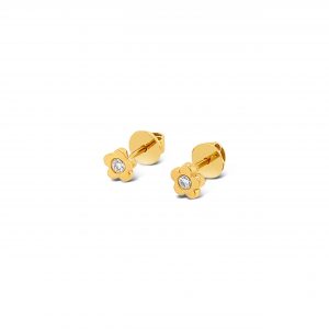 Aretes Bebé Flor Brillantes