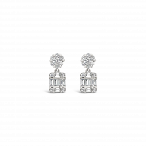 Aretes Colgantes Baguettes