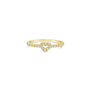 Anillo Promesa Corazón Con Brillantes