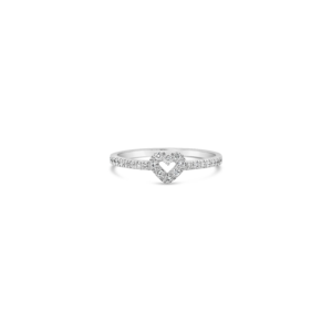 Anillo Promesa Corazón con Brillantes