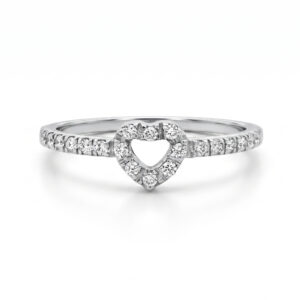 Anillo Promesa Corazón con Brillantes