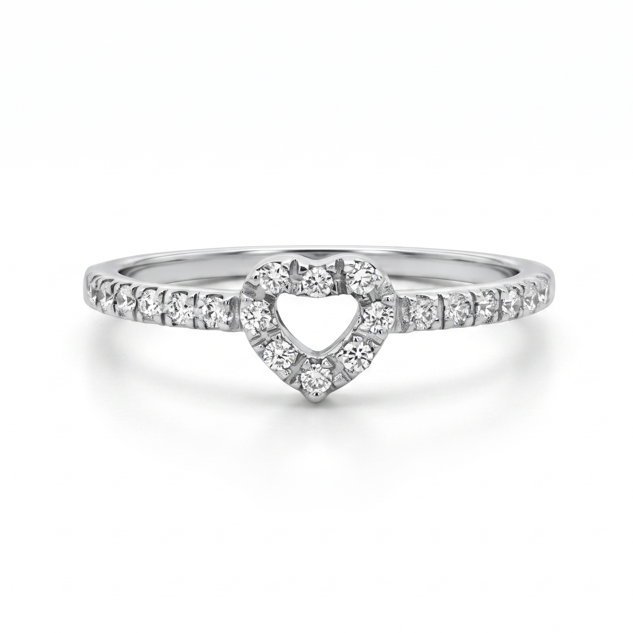 Imagen principal Anillo Promesa Corazón con Brillantes
