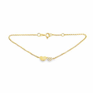 Pulsera Doble Corazón