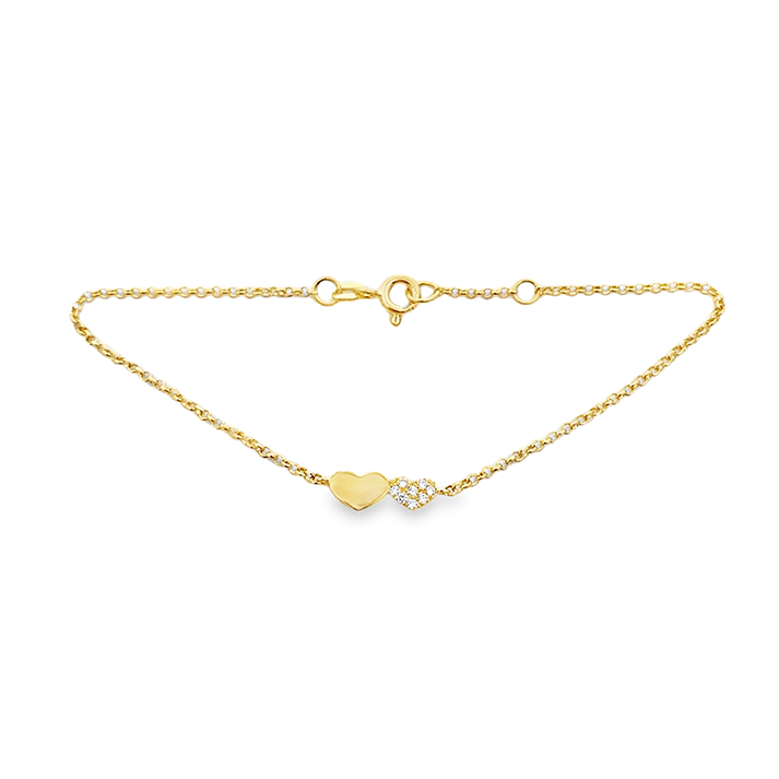 Imagen principal Pulsera Doble Corazón