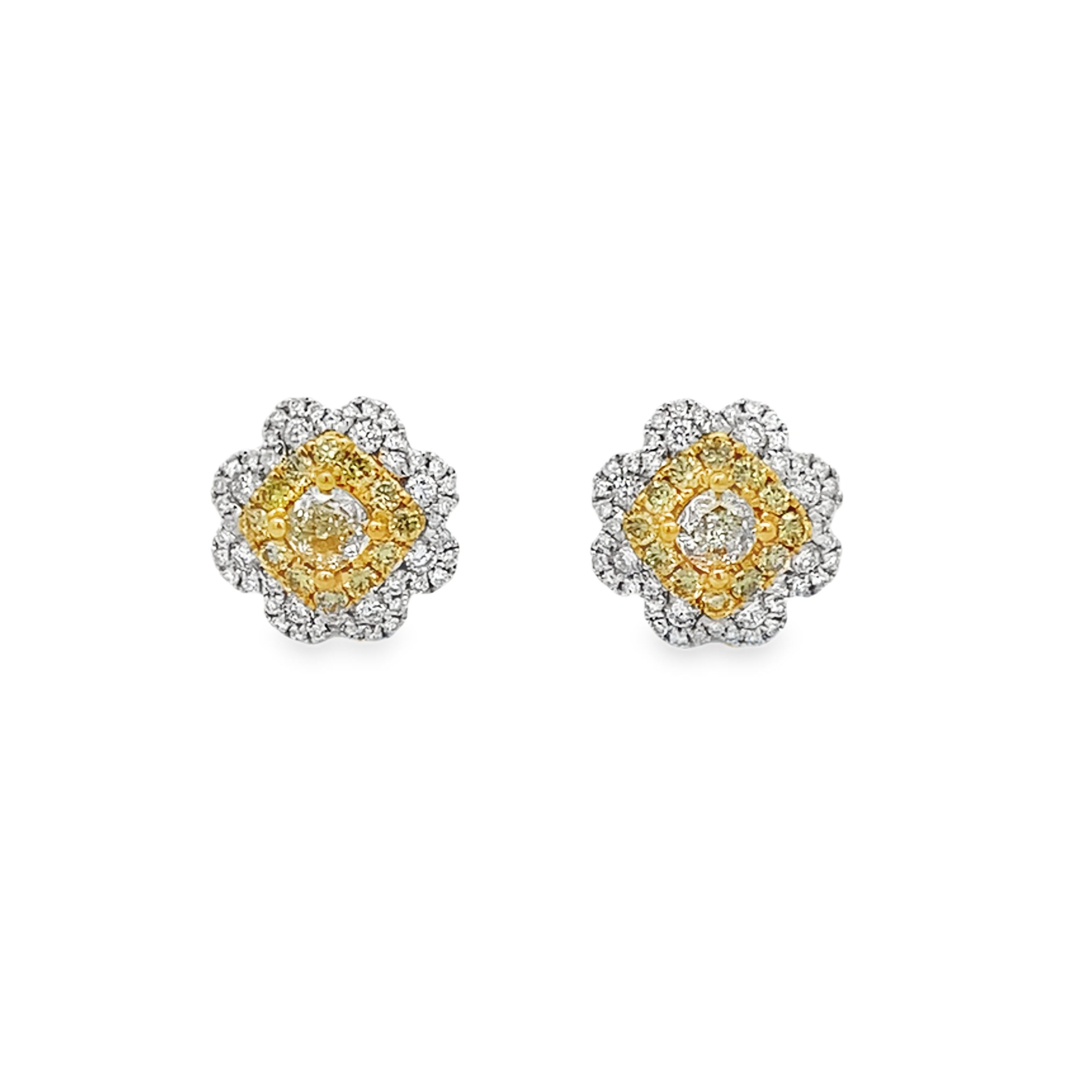 Aretes Brillantes Amarillo