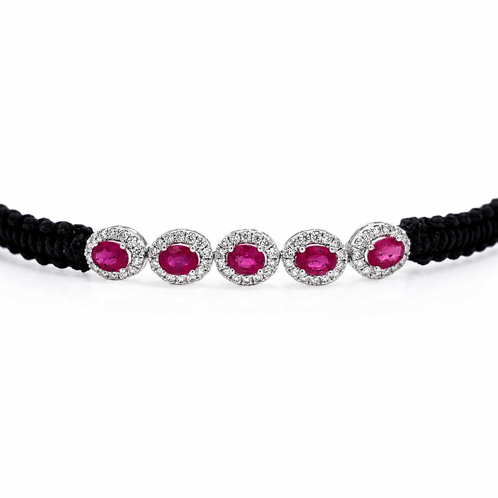 Slide Pulsera Pita Rubí