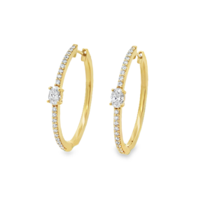 Argollas Diamante Oval