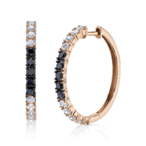 Argollas Brillantes Negros