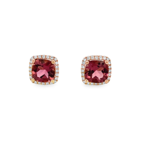 Aretes Cuadrados Turmalina