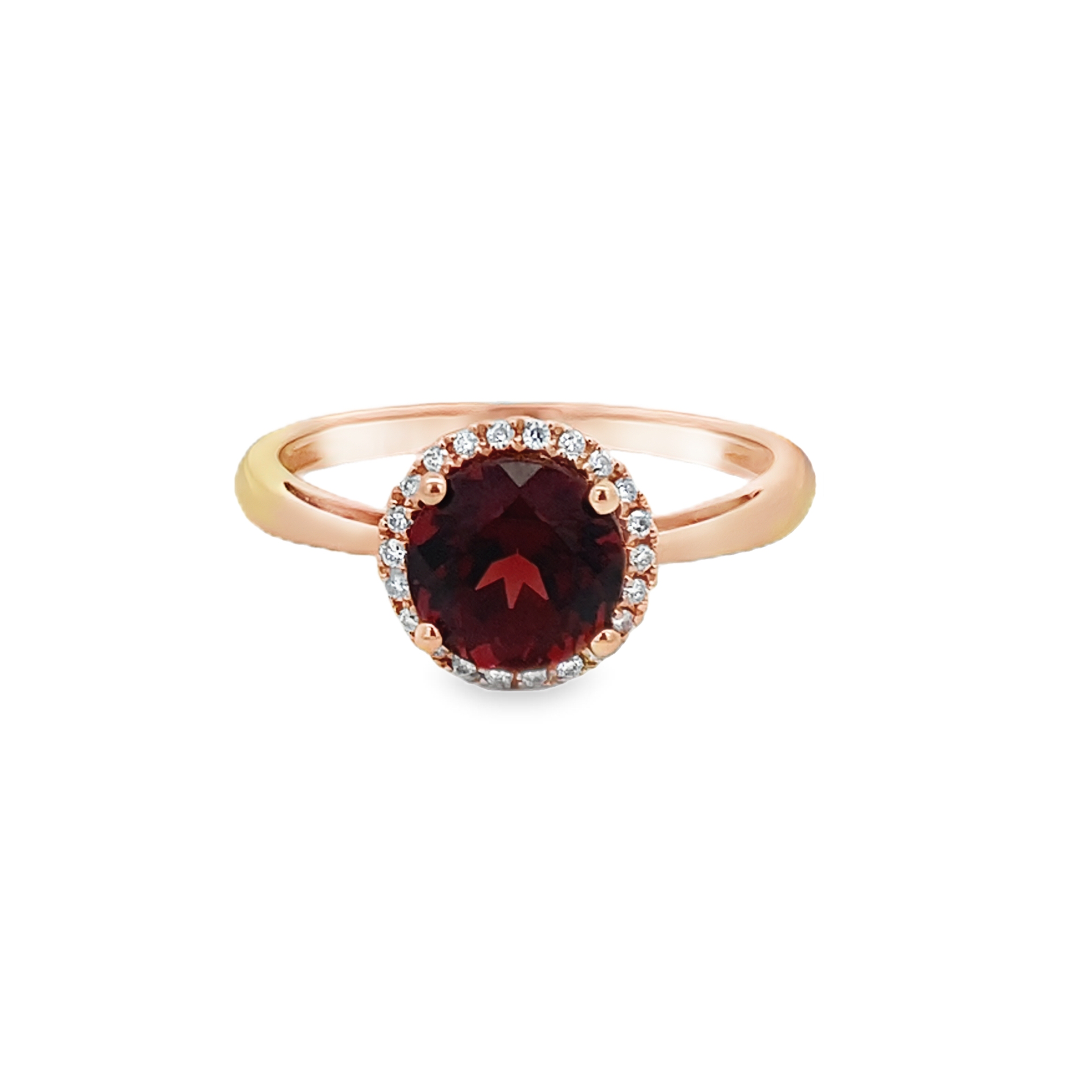 Imagen principal Anillo Redondo Granate