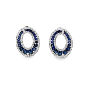 Aretes Ovales Zafiro