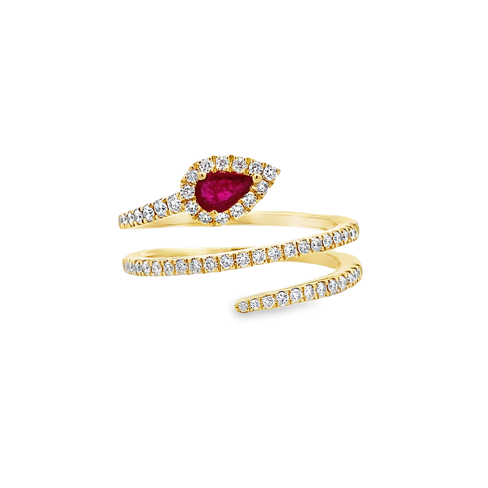 Imagen principal Anillo Espiral Rubí