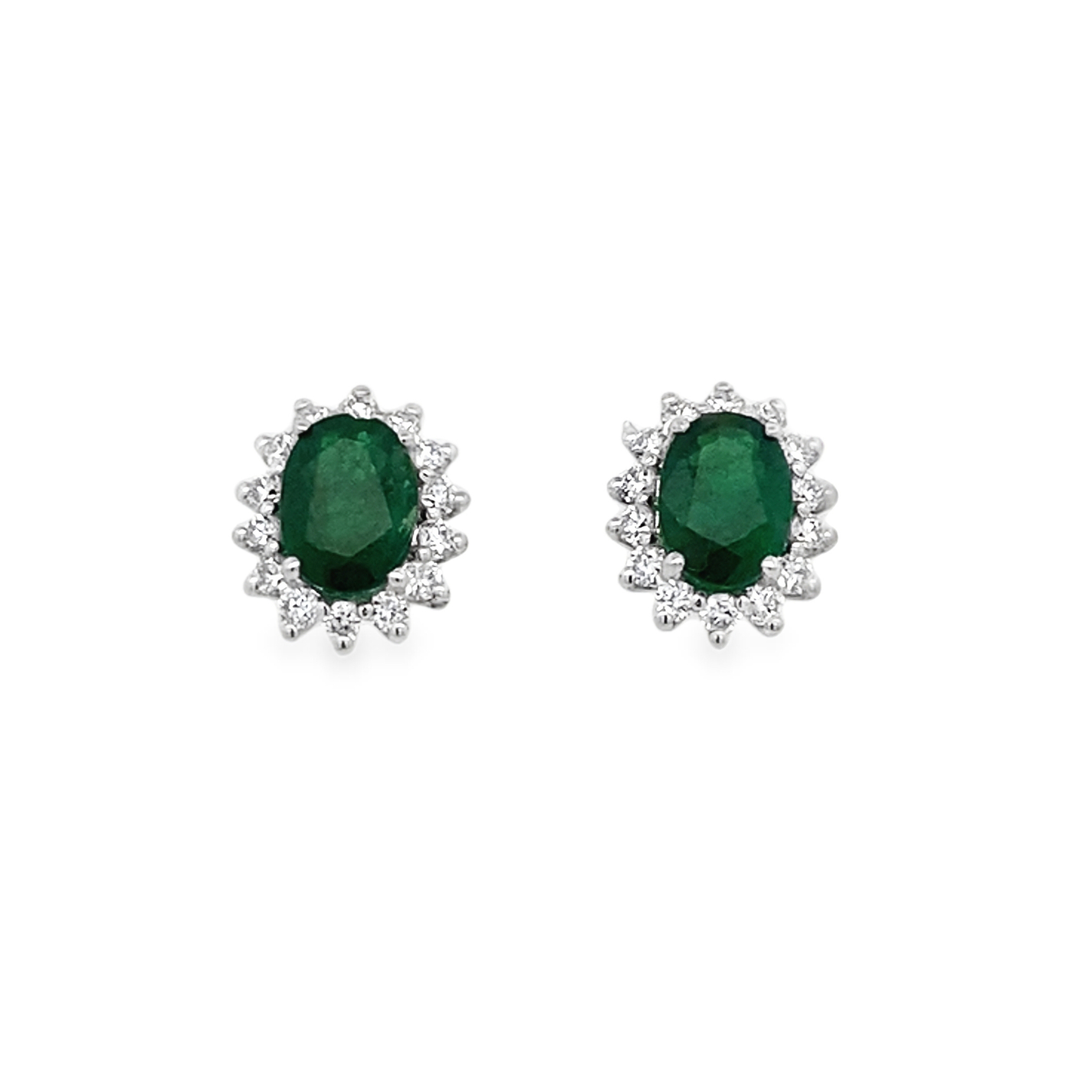 Imagen principal Aretes Lady Di Esmeralda