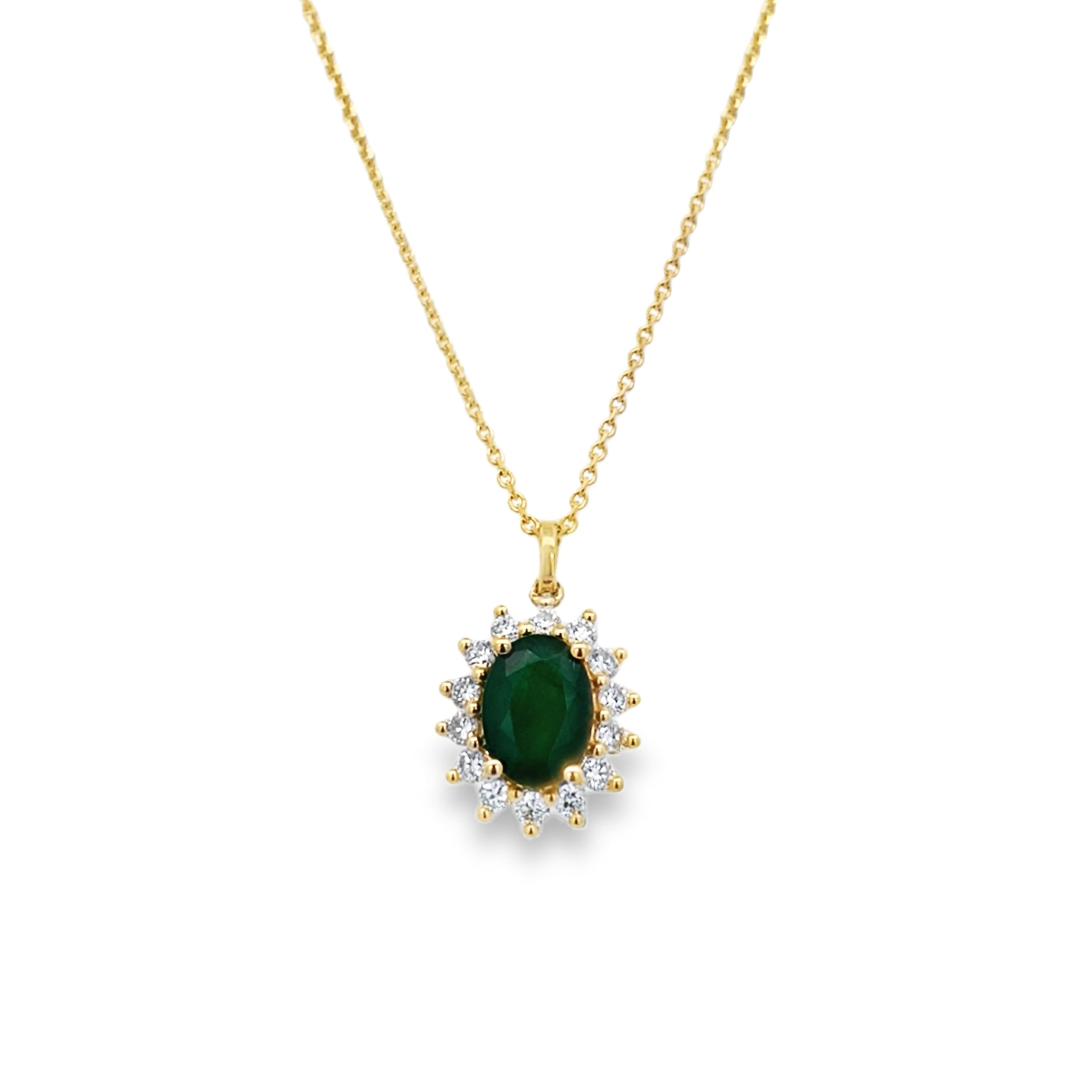 Pendantif Lady Di Esmeralda