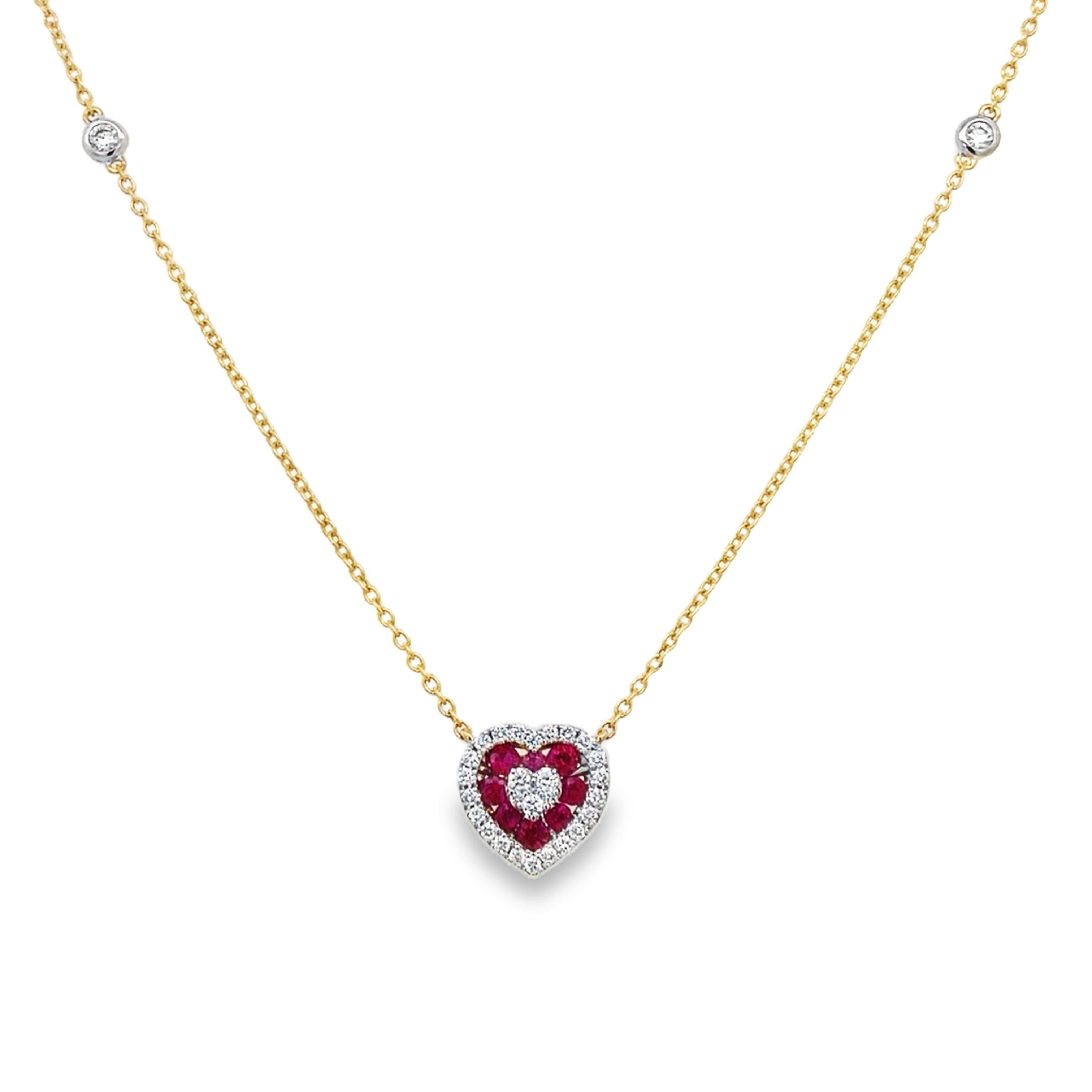 Pendantif Corazón Rubí