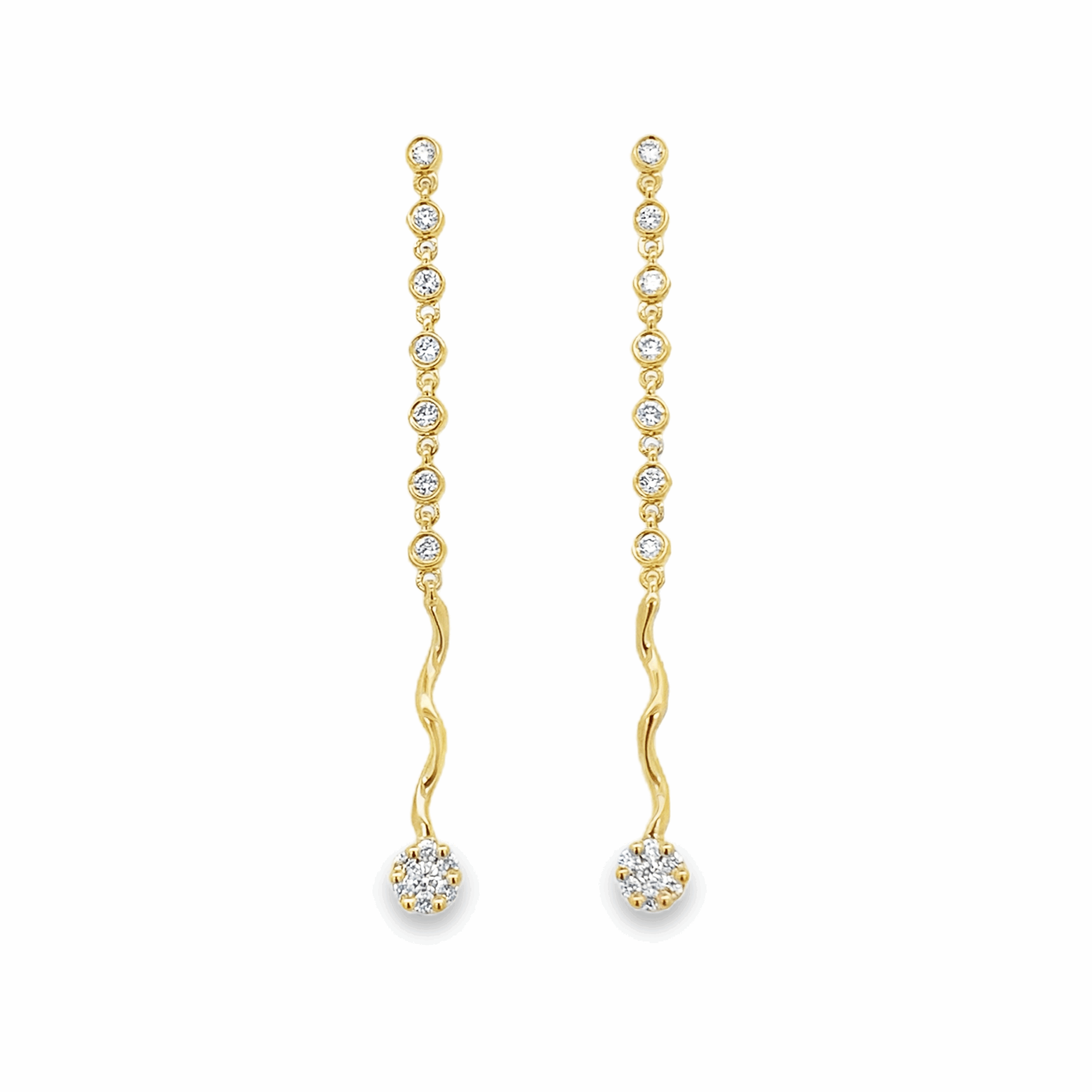 Imagen principal Aretes Largos Brillantes