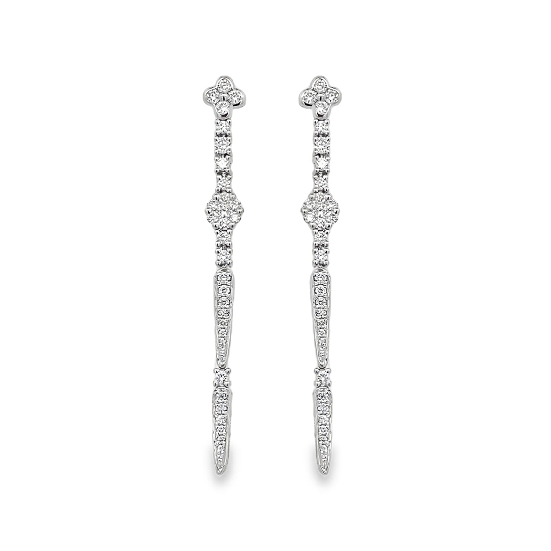 Imagen principal Aretes Largos Brillantes