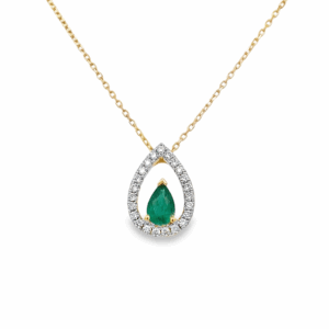 Pendantif Gota Esmeralda