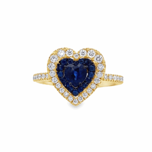 Anillo Corazón Zafiro