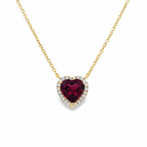 Pendantif Corazón Rodolita