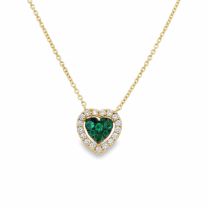 Pendantif Corazón Esmeralda
