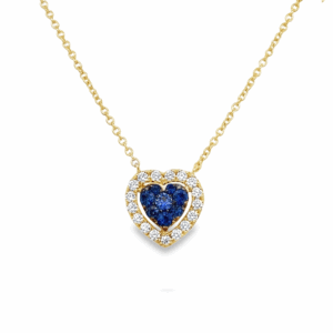 Pendantif Corazón Zafiro