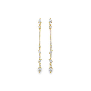 Aretes Largos Diamantes