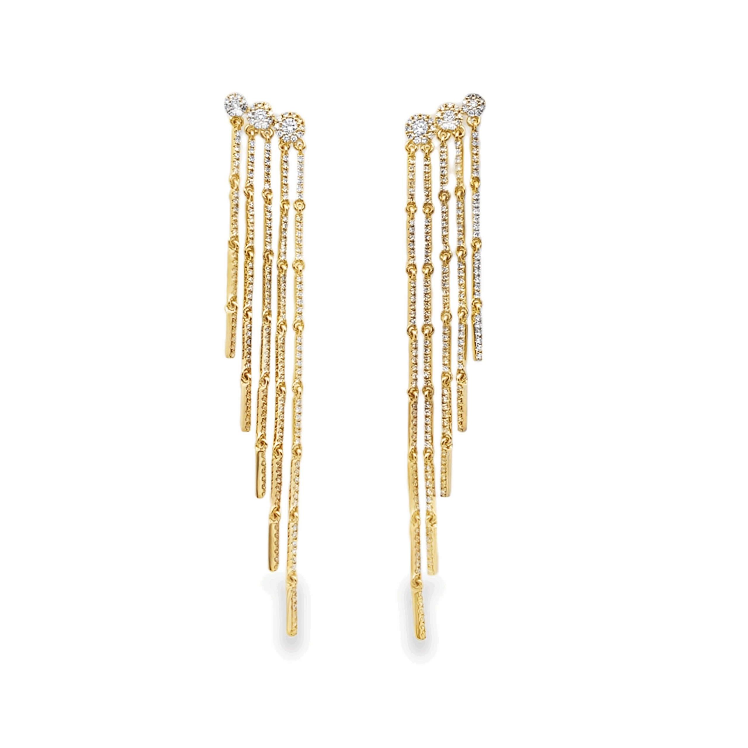 Imagen principal Aretes Largos Brillantes