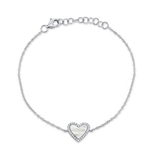 Pulsera Corazón Madre Perla