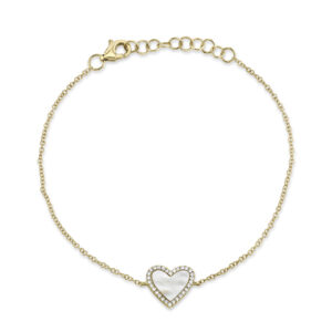 Pulsera Corazón Madre Perla
