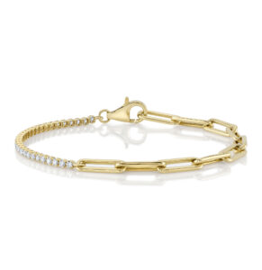 Pulsera Tennis Paper Clip