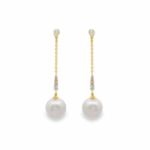 Aretes Largos Perlas