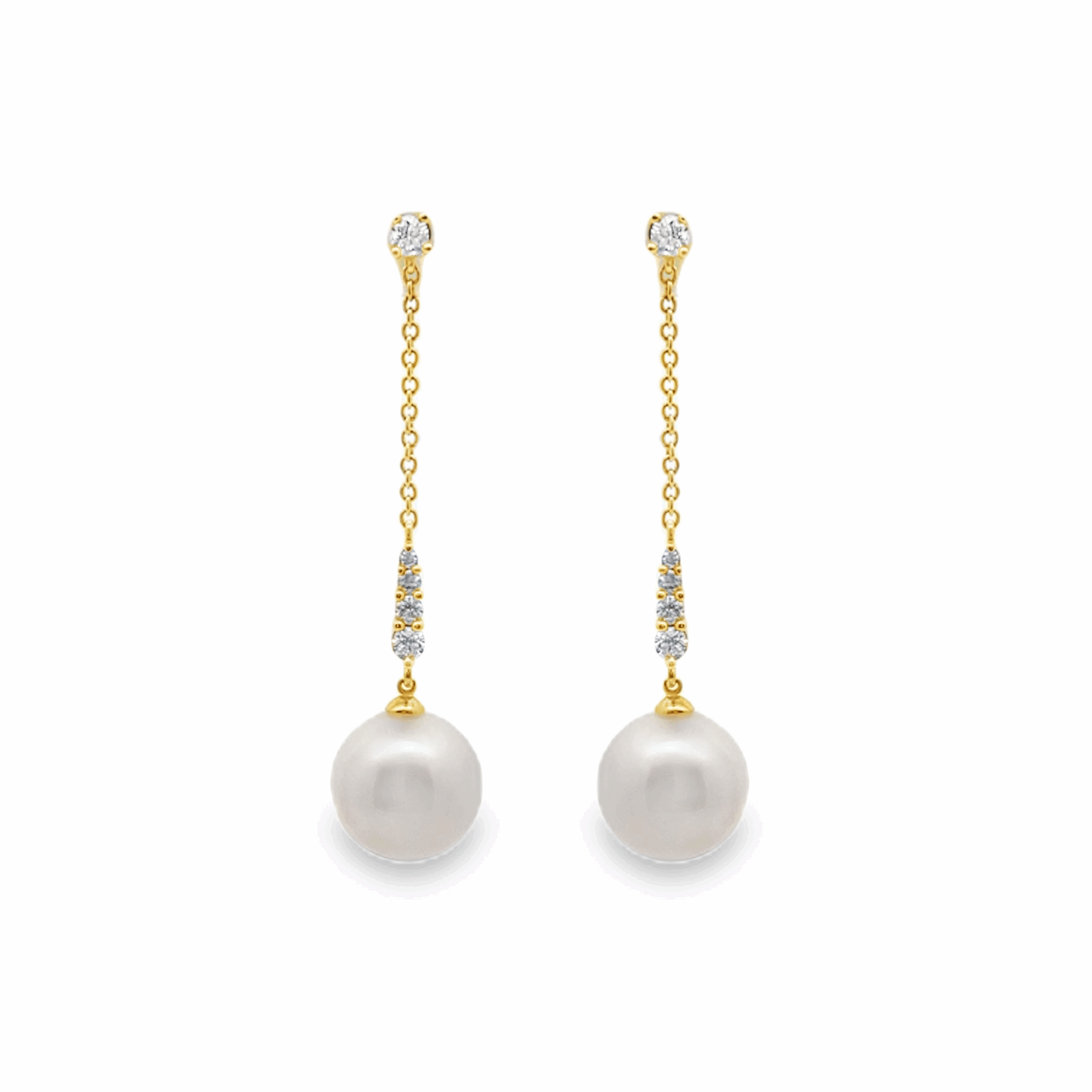 Imagen principal Aretes Largos Perlas