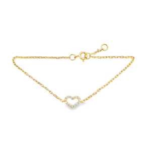Pulsera Corazón Borde