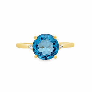 Anillo Topacio Azul
