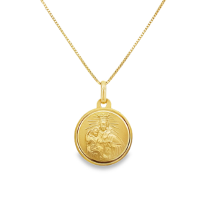 Medalla Escapulario Corazón de Jesús y Virgen del Carmen