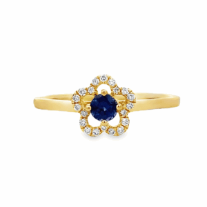 Anillo Flor Zafiro