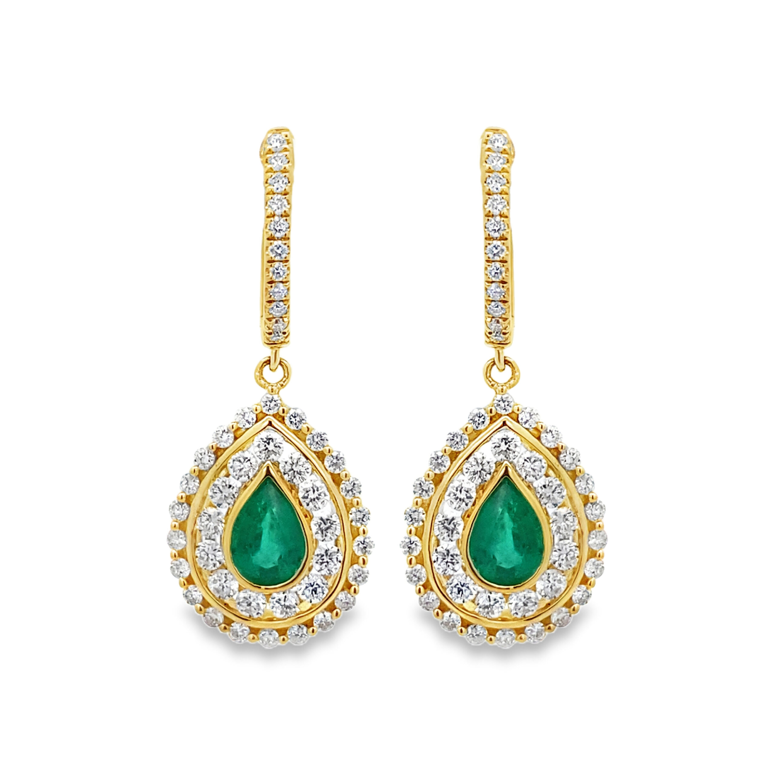 Imagen principal Argollas Colgantes Esmeraldas