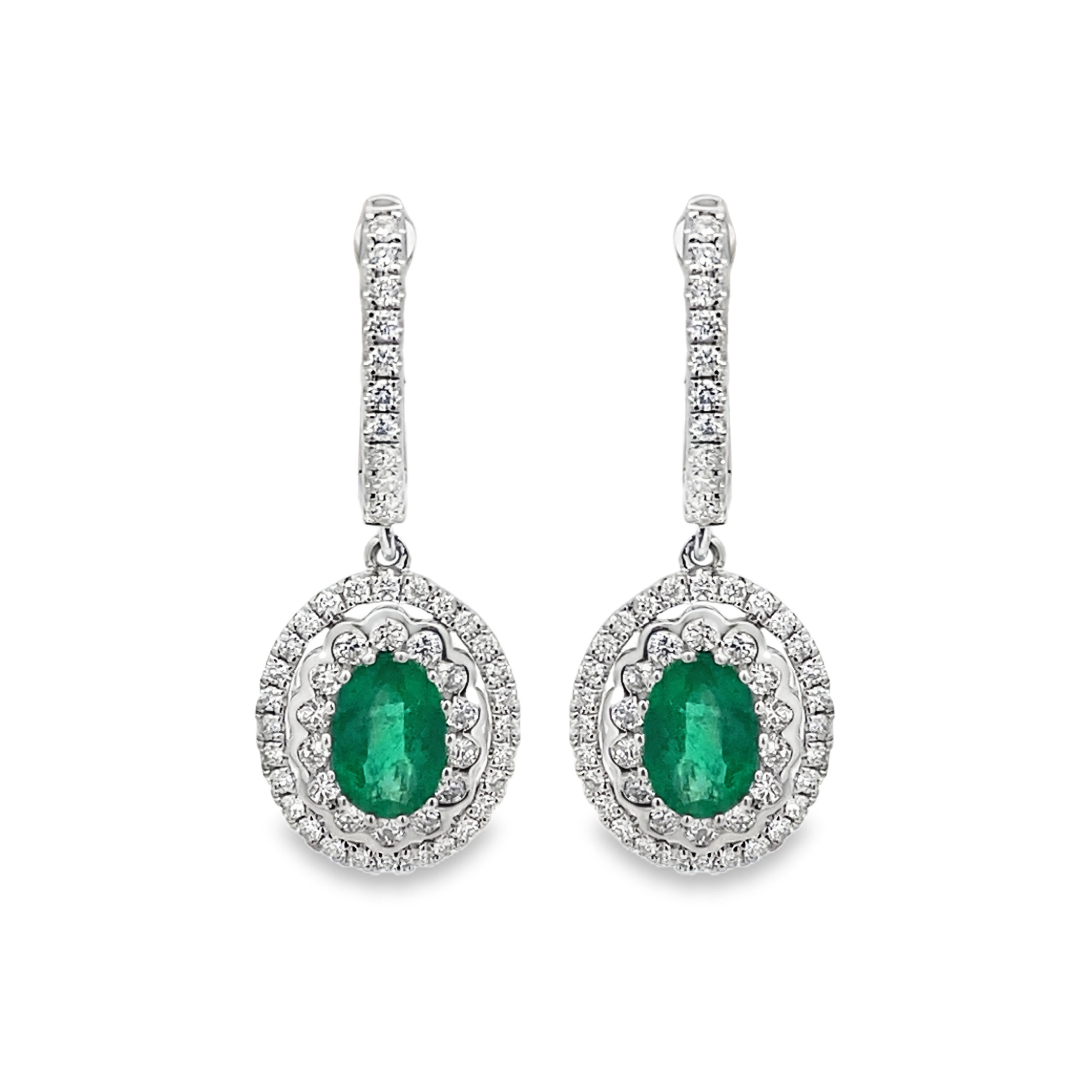 Imagen principal Argollas Colgantes Esmeraldas